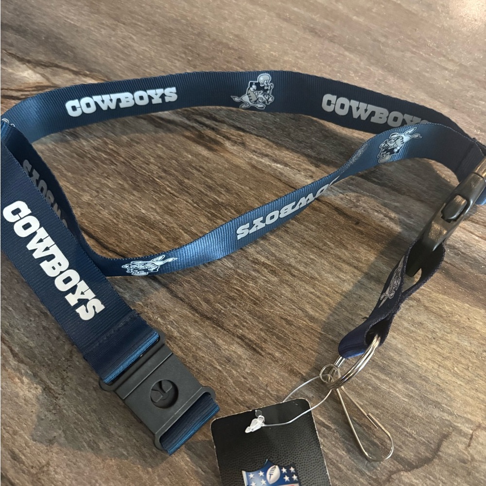 Cowboys NFL  Blue Lanyard